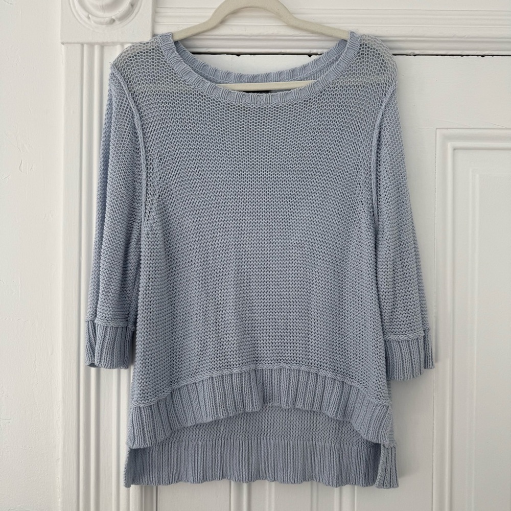Wooden Ships Soft Blue Crew Neck Sweater